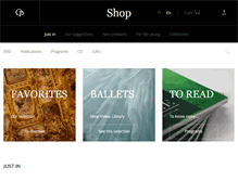 Tablet Screenshot of boutique.operadeparis.fr
